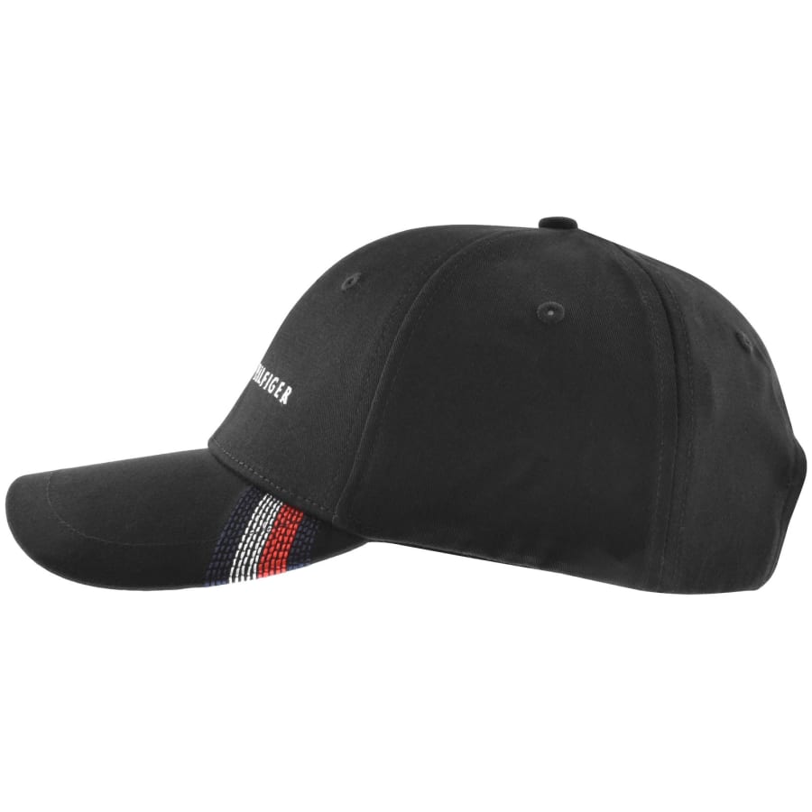 Tommy hilfiger black baseball cap cheap